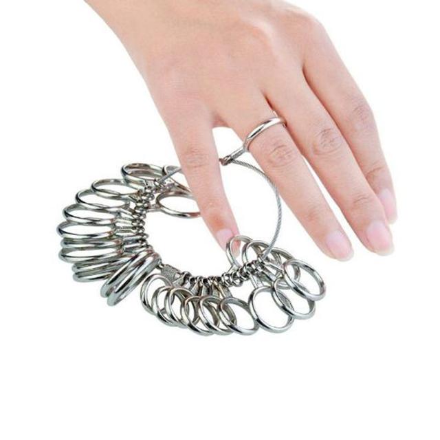 リングゲージ 指輪サイズ 指サイズ 指輪 指輪 測定 計測 指輪ゲージ レディースのアクセサリー(リング(指輪))の商品写真