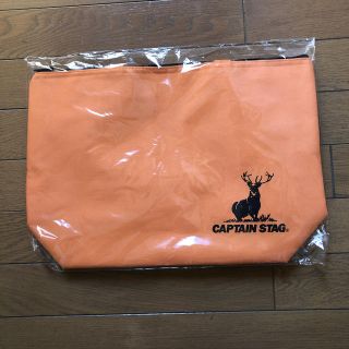 キャプテンスタッグ(CAPTAIN STAG)の保冷温　買い物バック　　オレンジ　エディオン(エコバッグ)