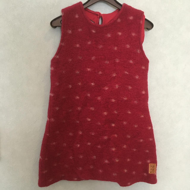 ZARA KIDS(ザラキッズ)のPURE PUREフェルトワンピース キッズ/ベビー/マタニティのキッズ服女の子用(90cm~)(ワンピース)の商品写真