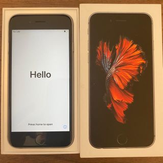 アイフォーン(iPhone)のiPhone6s 本体 16GB スペースグレイ SIMフリー(スマートフォン本体)