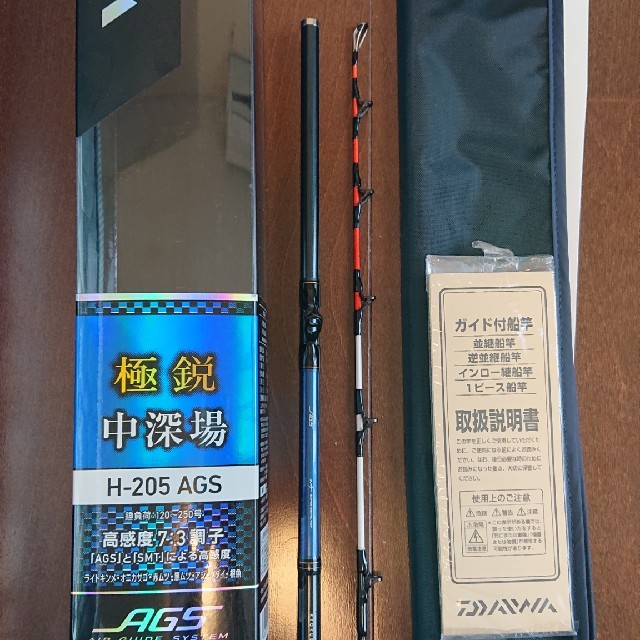 使用2回 美品 極鋭中深場 H-205 AGS 憧れの スポーツ/アウトドア | bca