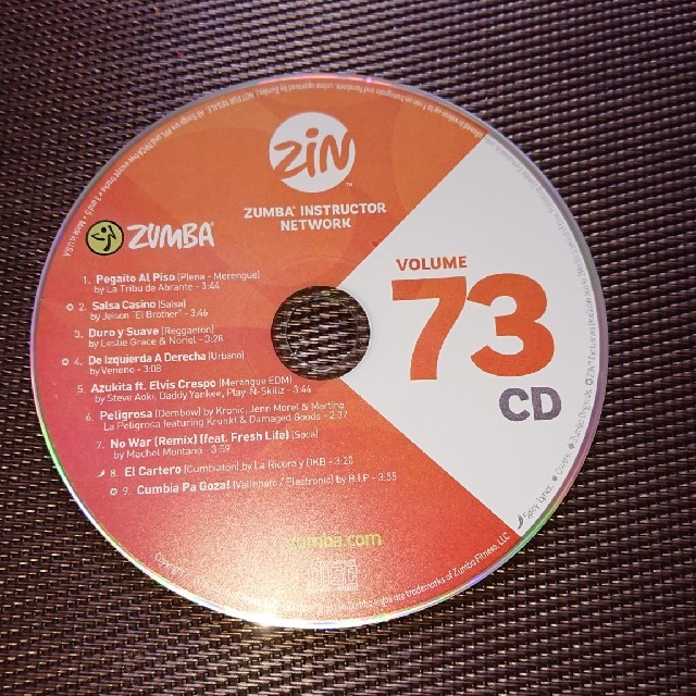 Zumba(ズンバ)のズンバＣＤ 73 エンタメ/ホビーのCD(クラブ/ダンス)の商品写真