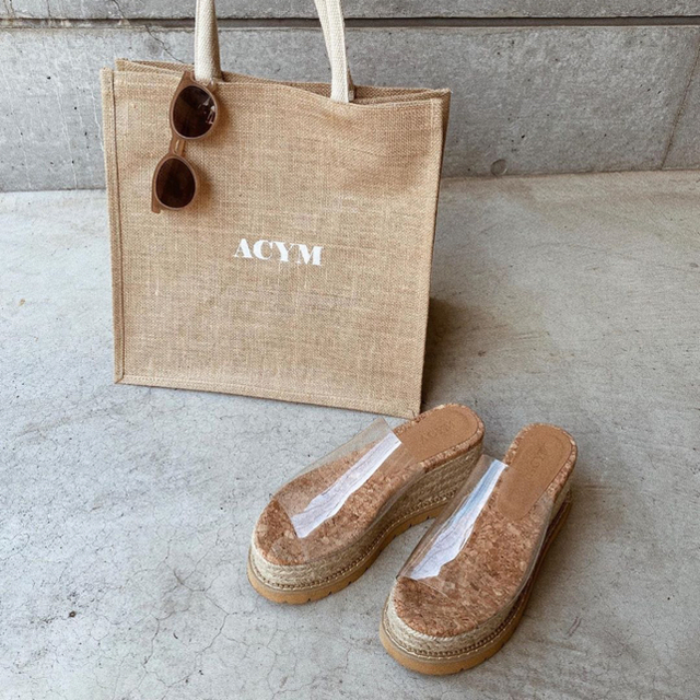 ALEXIA STAM(アリシアスタン)のACYM Layer sole クリアウェッジサンダル レディースの靴/シューズ(サンダル)の商品写真