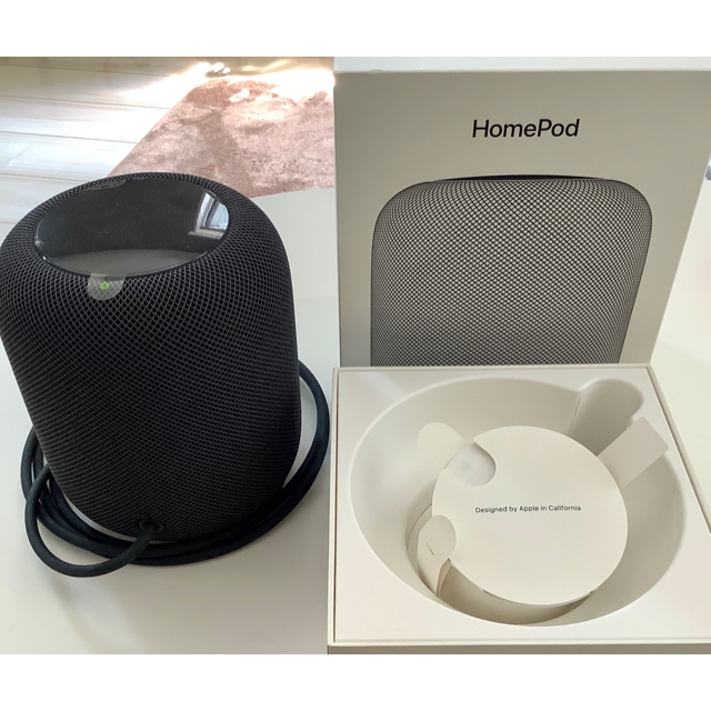 Apple アップル HomePod ホームポッド スペースグレイ 箱有