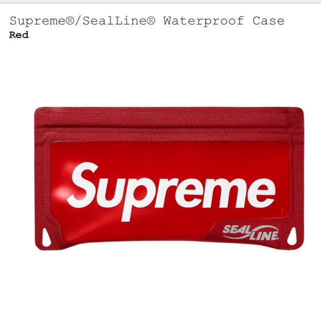 Supreme(シュプリーム)のsupreme sealine ケース レッド 新品未使用 メンズのファッション小物(その他)の商品写真