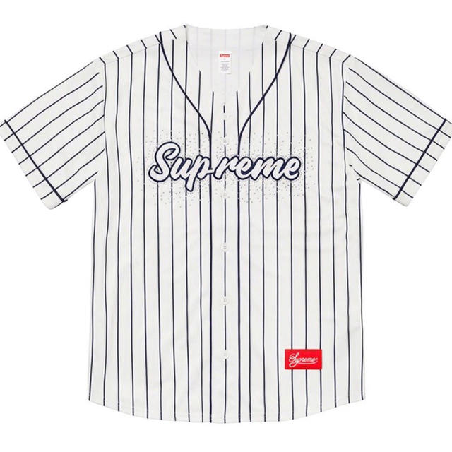 S supreme rhinestone baseball jersey