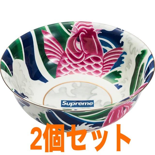 2個まとめ売り Supreme Waves Ceramic Bowl