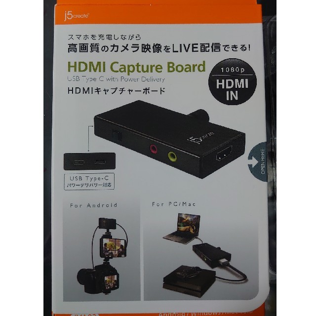 j5 HDMI キャプチャーボード