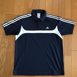 アディダス(adidas)のadidas CLIMALITE  ポロシャツ　ネイビー(ポロシャツ)