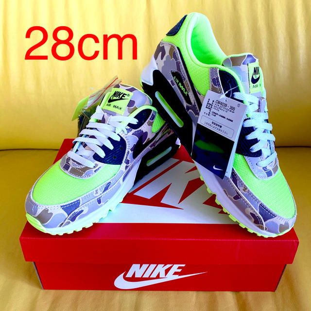 NIKE AIR MAX 90 GREEN CAMO ゴーストグリーン 28cm