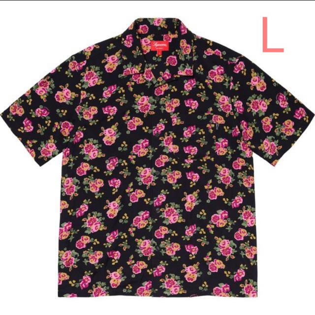 Supreme Floral Rayon S/S Shirt Black L