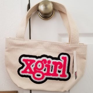 エックスガール(X-girl)のx-girl ロゴミニトートバッグキナリ　お値下げ中です！(トートバッグ)