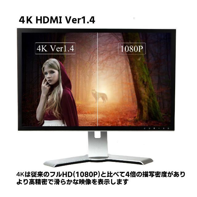 新品 HDMI ケーブル 3m 金メッキ PS3/PS4/switch対応 スマホ/家電/カメラのテレビ/映像機器(映像用ケーブル)の商品写真