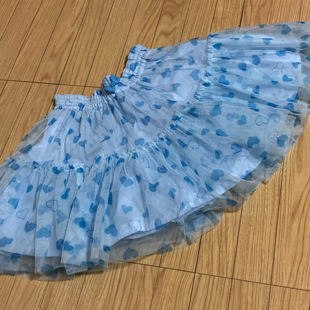 mezzo piano(メゾピアノ)のmezzo piano   チュールミニスカート   120 キッズ/ベビー/マタニティのキッズ服女の子用(90cm~)(スカート)の商品写真