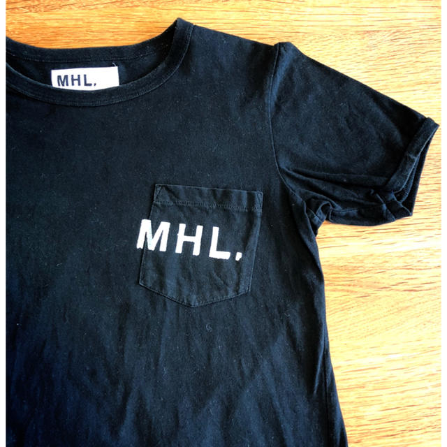 MARGARET HOWELL(マーガレットハウエル)の【お値下げ】MHL マーガレットハウエル 半袖ブラックTシャツS レディースのトップス(Tシャツ(半袖/袖なし))の商品写真