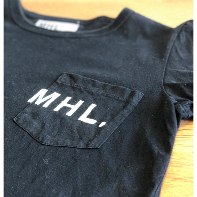 MARGARET HOWELL(マーガレットハウエル)の【お値下げ】MHL マーガレットハウエル 半袖ブラックTシャツS レディースのトップス(Tシャツ(半袖/袖なし))の商品写真