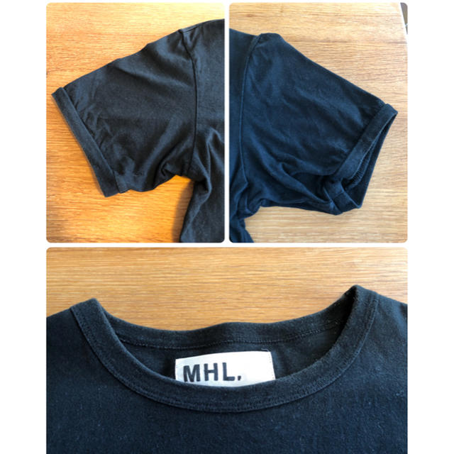 MARGARET HOWELL(マーガレットハウエル)の【お値下げ】MHL マーガレットハウエル 半袖ブラックTシャツS レディースのトップス(Tシャツ(半袖/袖なし))の商品写真