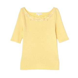 プロポーションボディドレッシング(PROPORTION BODY DRESSING)の【美品】プロポーション✩.*˚襟刺繍ニット(ニット/セーター)