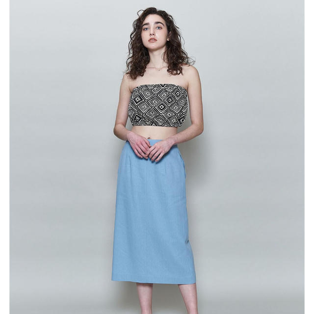 BEAUTY&YOUTH UNITED ARROWS(ビューティアンドユースユナイテッドアローズ)の6 ROKU PRINT BUSTIER ビスチェ レディースのトップス(その他)の商品写真