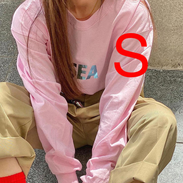 SEA(シー)のWIND AND SEA L/S T-SHIRT PINK ロンT メンズのトップス(Tシャツ/カットソー(半袖/袖なし))の商品写真