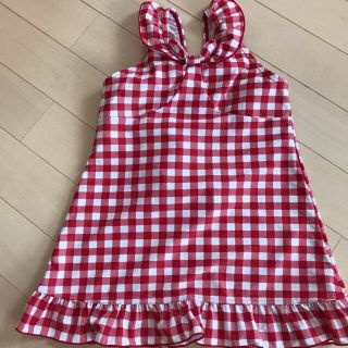 ベベ(BeBe)のbebe 女の子　チェック水着　120cm(水着)