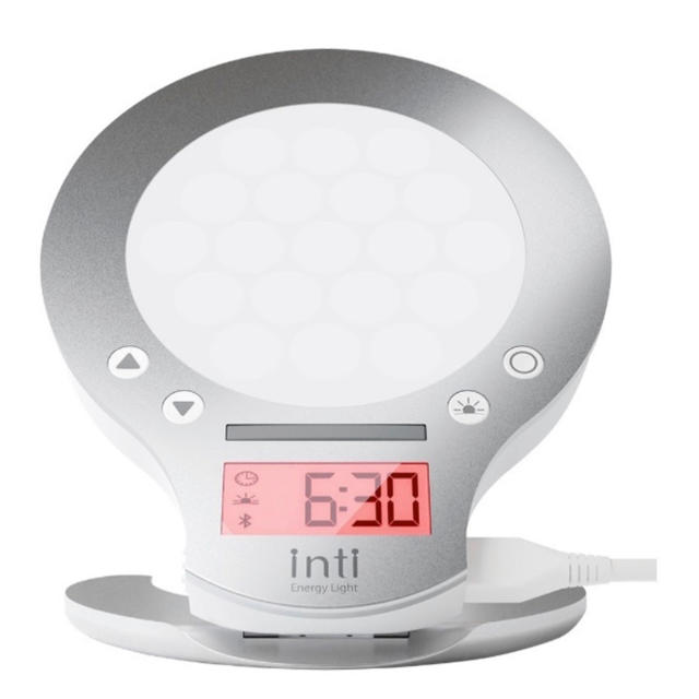 新品未使用☆光目覚まし時計 inti4s シルバー ムーンムーン Hg43aYXKrh
