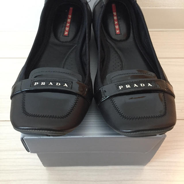 PRADA(プラダ)の【PRADA プラダ フラットシューズ】35.5 レディースの靴/シューズ(バレエシューズ)の商品写真