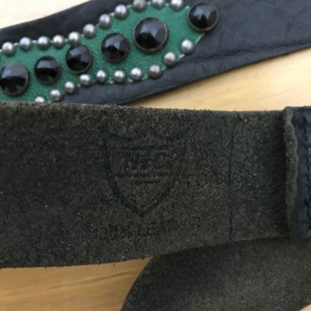 HTC ベルト スタッズ レザー RRL ネイバーフッド ヴィンテージ - ベルト