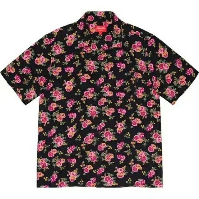 Supreme(シュプリーム)のXL Supreme Floral Rayon S/S Shirt Black  メンズのトップス(シャツ)の商品写真