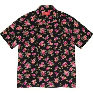 シュプリーム(Supreme)のXL Supreme Floral Rayon S/S Shirt Black (シャツ)