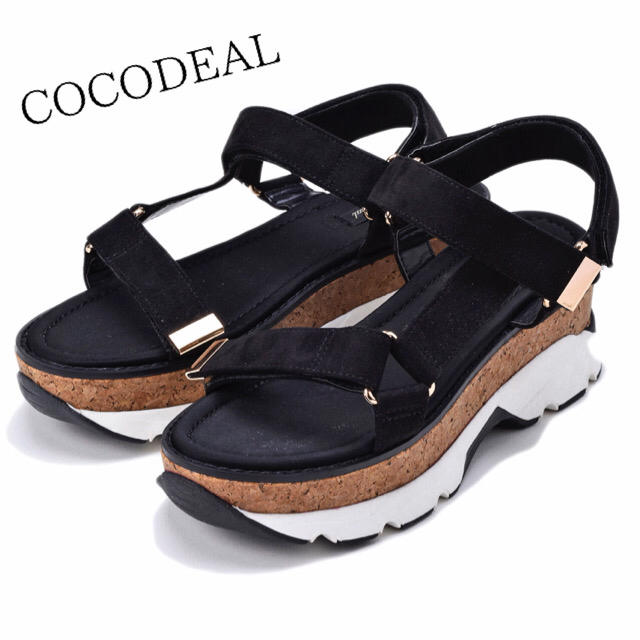 COCO DEAL(ココディール)のCOCODEAL♡スニーカーサンダル♡ブラック レディースの靴/シューズ(サンダル)の商品写真