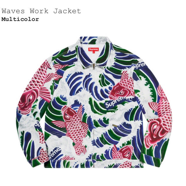 Supreme(シュプリーム)の【L】Supreme Waves Work Jacket 舐達磨 メンズのジャケット/アウター(Gジャン/デニムジャケット)の商品写真