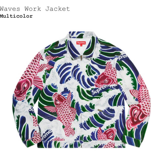 ジャケット/アウター【XL】Supreme Waves Work Jacket 舐達磨