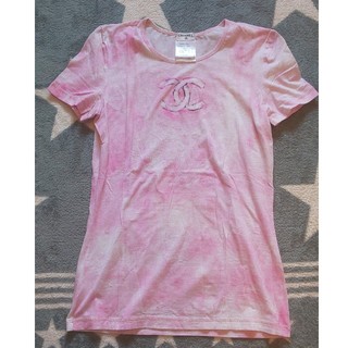 シャネル(CHANEL)のシャネル Tシャツ CCロゴ 36 ピンク(Tシャツ(半袖/袖なし))