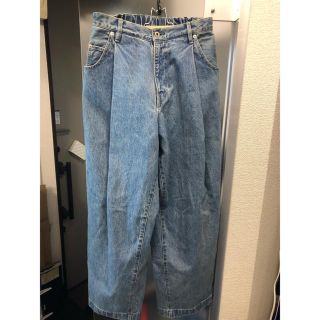 neon sign wide denim slacks ワイドデニムスラックス(デニム/ジーンズ)