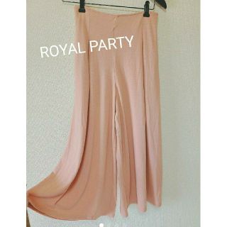 ロイヤルパーティー(ROYAL PARTY)の両サイド ポケット付き　ワイドパンツ　ロイヤルパーティ(カジュアルパンツ)