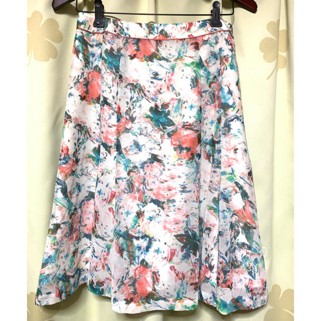 セーヌドゥー☆11号　スカート  水彩　Lサイズ　膝丈 レディースのスカート(ひざ丈スカート)の商品写真