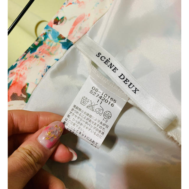 セーヌドゥー☆11号　スカート  水彩　Lサイズ　膝丈 レディースのスカート(ひざ丈スカート)の商品写真