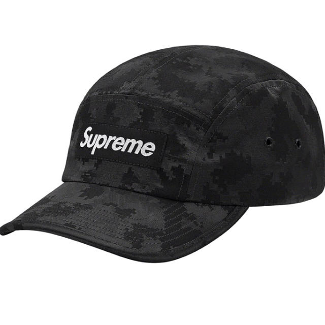 Supreme Satin Digi Camo Camp Cap Black