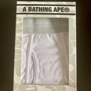 アベイシングエイプ(A BATHING APE)のA BATHING APE ボクサーパンツ　ホワイト　Mサイズ(ボクサーパンツ)