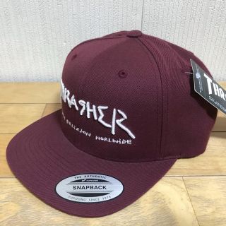 スラッシャー(THRASHER)のお買い得！　Thrasher スラッシャー　スナップバックキャップ　新品未使用(キャップ)