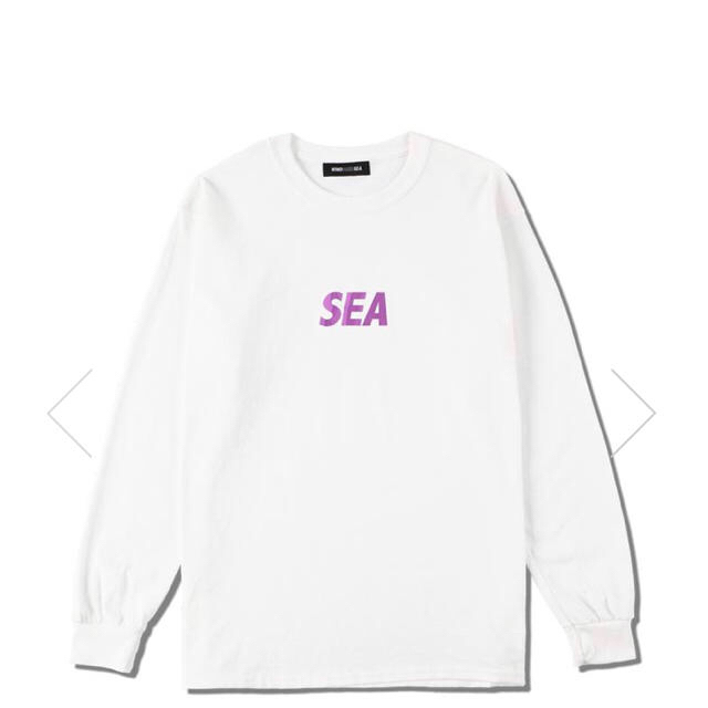 【楽ギフ_のし宛書】 SEA - Sサイズ 白 ロンT SEA AND WIND 【新品未使用】20SS Tシャツ/カットソー(七分/長袖)
