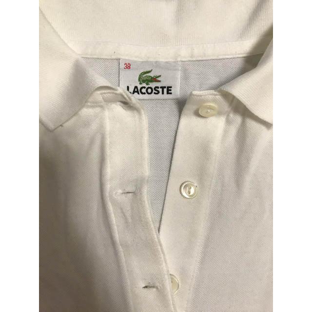 LACOSTE(ラコステ)の【ラコステ】売り切り価格！美品白ポロシャツ レディースのトップス(ポロシャツ)の商品写真