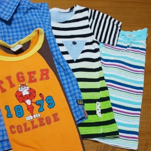 GAP Kids(ギャップキッズ)の夏物４枚セット100 キッズ/ベビー/マタニティのキッズ服男の子用(90cm~)(Tシャツ/カットソー)の商品写真