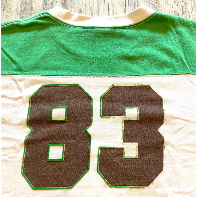 CHUMS(チャムス)のレア品 チャムス CHUMS USAタグ フットボールシャツ 七分袖 メンズのトップス(Tシャツ/カットソー(七分/長袖))の商品写真