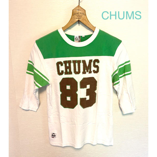 チャムス(CHUMS)のレア品 チャムス CHUMS USAタグ フットボールシャツ 七分袖(Tシャツ/カットソー(七分/長袖))