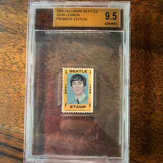 【送料込】ジョンレノンの切手グレーディング9.5！1964年Hallmark(使用済み切手/官製はがき)