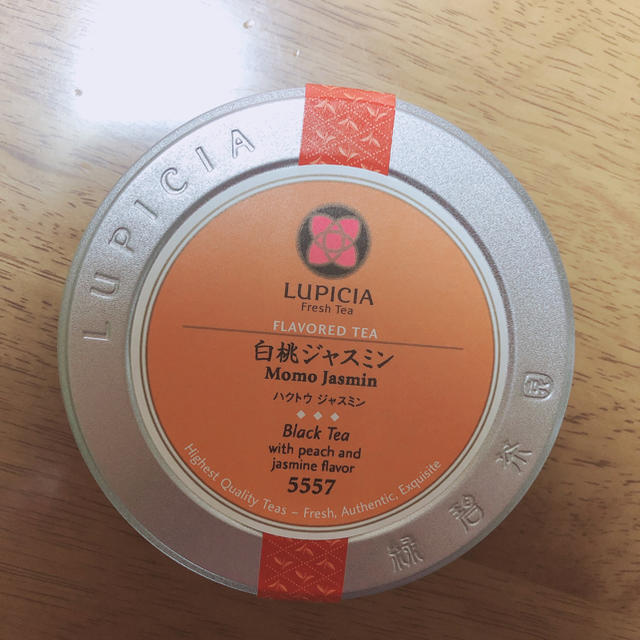 LUPICIA(ルピシア)のLUPICIA 白桃ジャスミン 缶入り 食品/飲料/酒の飲料(茶)の商品写真