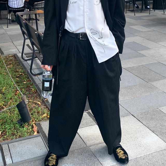 06aw Yohji Yamamoto POUR HOMME ワイドスラックス-