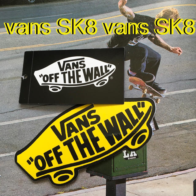 VANS(ヴァンズ)のVANSバンズUS限定sk8boxshoeタグステッカーおまけ付き１点物 スポーツ/アウトドアのスポーツ/アウトドア その他(スケートボード)の商品写真